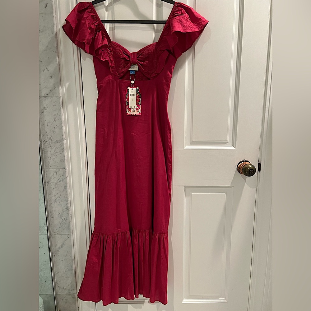 Farm Rio Brand New with Tags Cut Out Cotton Dress Size XS